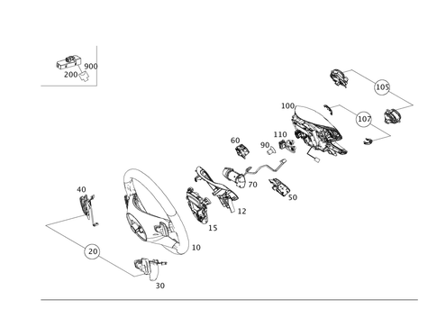 Steering Wheel and Steering Wheel Lock for 2014 Mercedes-Benz E400 #0