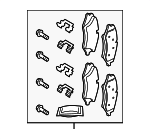 LR162045 - Brakes: 2020-2025 Land Rover - Brake Pads for Land Rover: Defender 110, Defender 130, Defender 90 Image