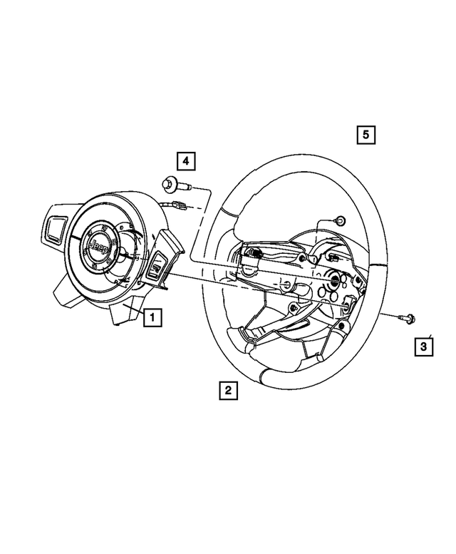 « 5JZ05ZJ8AE –  : Direction Volant pour Mopar Image »