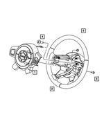 1CJ841DVAC - Steering: Air Bag Module Cover for Mopar Image