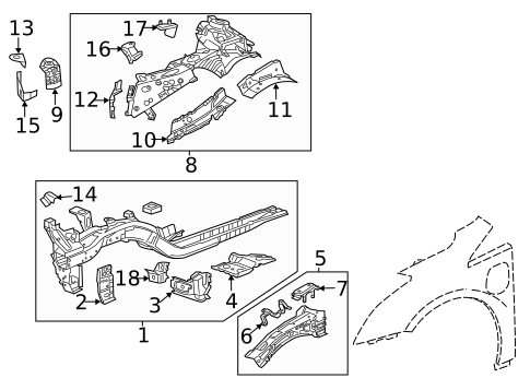 Structural Components & Rails for 2014 Cadillac ELR #0