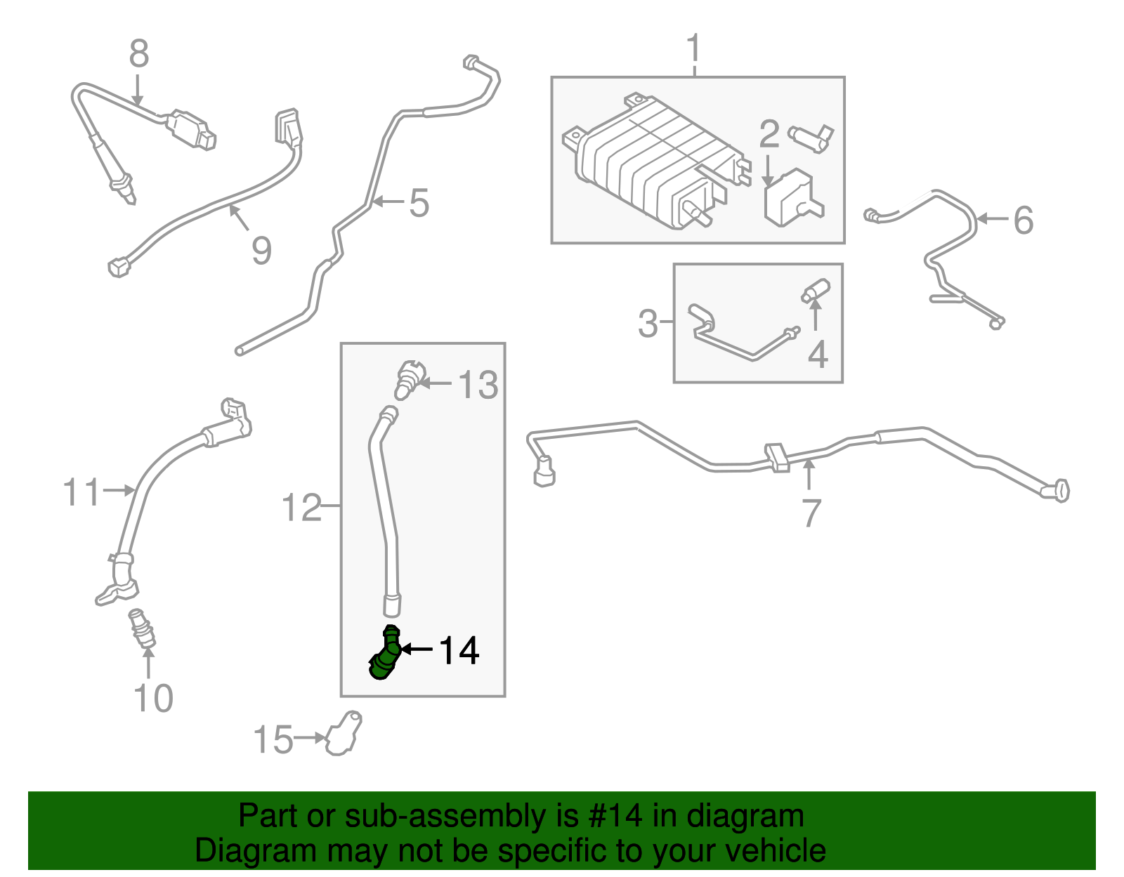 2010-2025 Ford PCV Valve Connector 7T4Z-9E499-B | OEM Parts