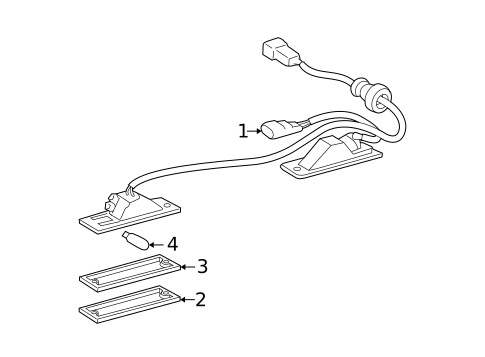 License Lamps for 2007 Toyota 4Runner #0