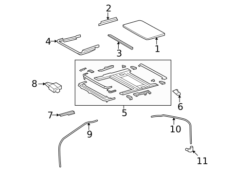 Sunroof for 2012 Lexus LS460 #0