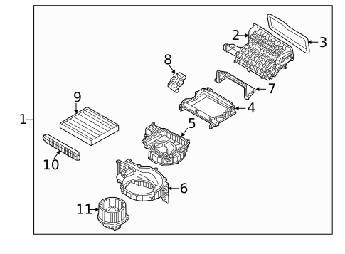 Blower Motor & Fan for 2021 Hyundai Kona Electric #0