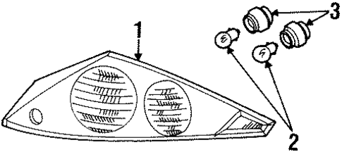 Tail Lamps for 1999 Mercury Cougar #0