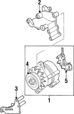 8970871422 - : Alternator Adjust Bracket for Acura Image