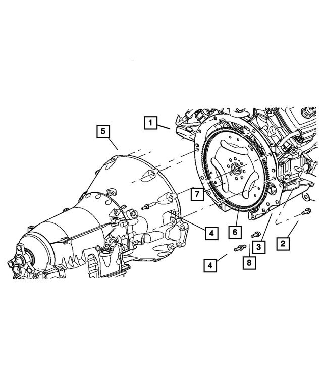 4892005AB - Automatic Transmission 5 Speed [DGJ]: Transmission Dust Cover, Lower for Chrysler: 300 | Dodge: Charger, Magnum Image