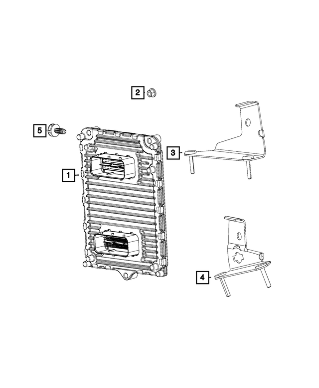5187982AF - Electrical: Engine Control Module Bracket for Mopar Image
