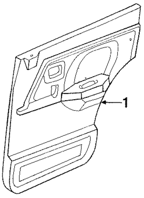 Interior Trim - Rear Door for 1989 Mercury Tracer #0