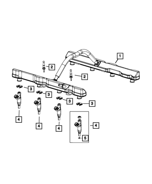 Fuel Rail and Injectors for 2026 Dodge Durango #0