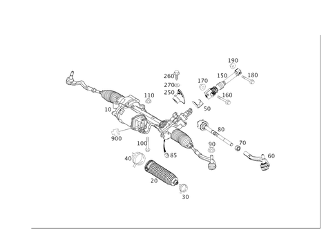 Steering Gear for 2012 Mercedes-Benz CLS63 AMG #0