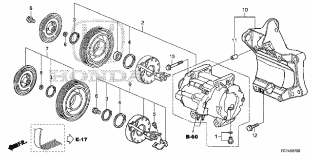 A/C Air Conditioner (Compressor) (1) for 2016 Honda Pilot #0