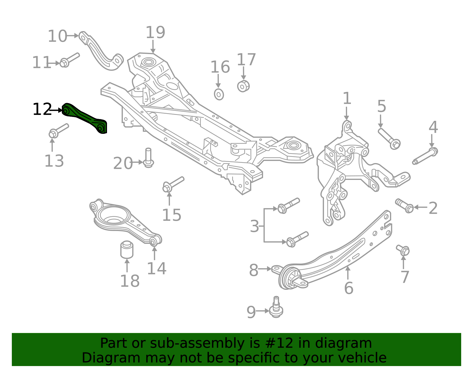 Motorcraft Lateral Arm | MCS-190177 | Walls' Ford Parts