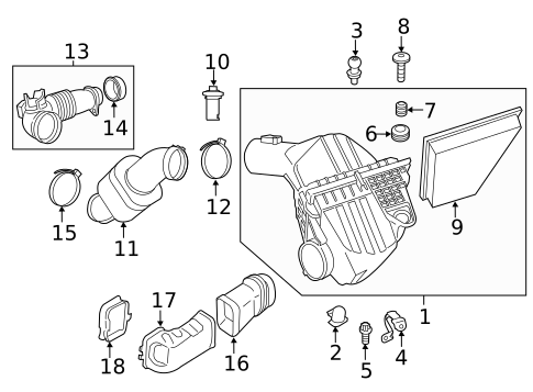 Air Intake for 2012 BMW 528i #0