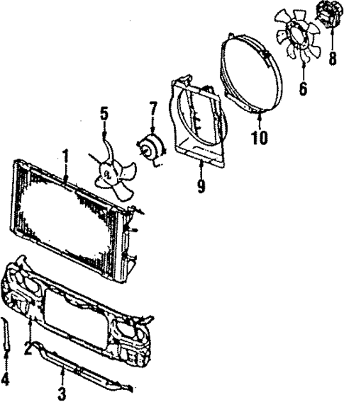 Fan for 1988 Subaru RX #0