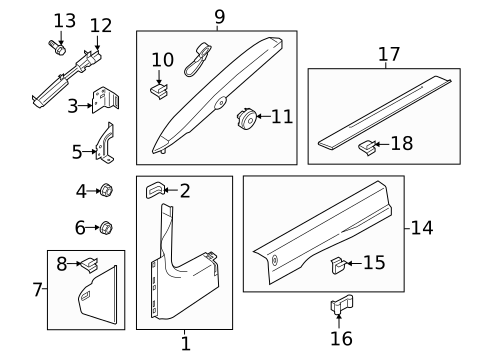 Interior Trim - Pillars for 2022 Ford Mustang #1