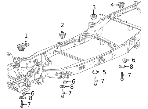 Body Mounting for 2025 Chevrolet Colorado #0
