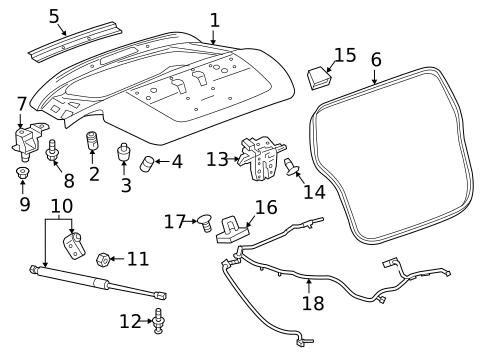 Liftgate for 2016 Chevrolet Spark #0