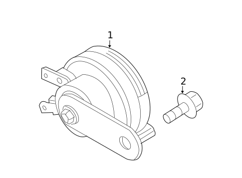 Horn for 2009 Nissan Xterra #0
