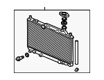 19010PRA003 - Cooling System: Radiator for Honda: Civic Image