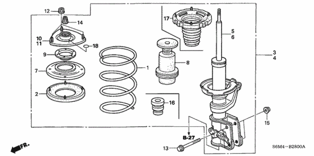 Front Shock Absorber for 2005 Acura RSX #0