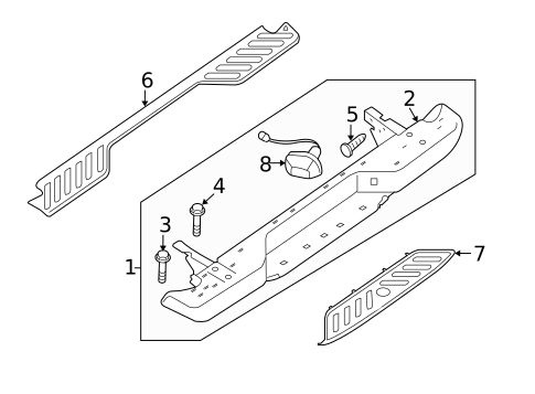 Bumper & Components - Rear for 2010 Suzuki Equator #0