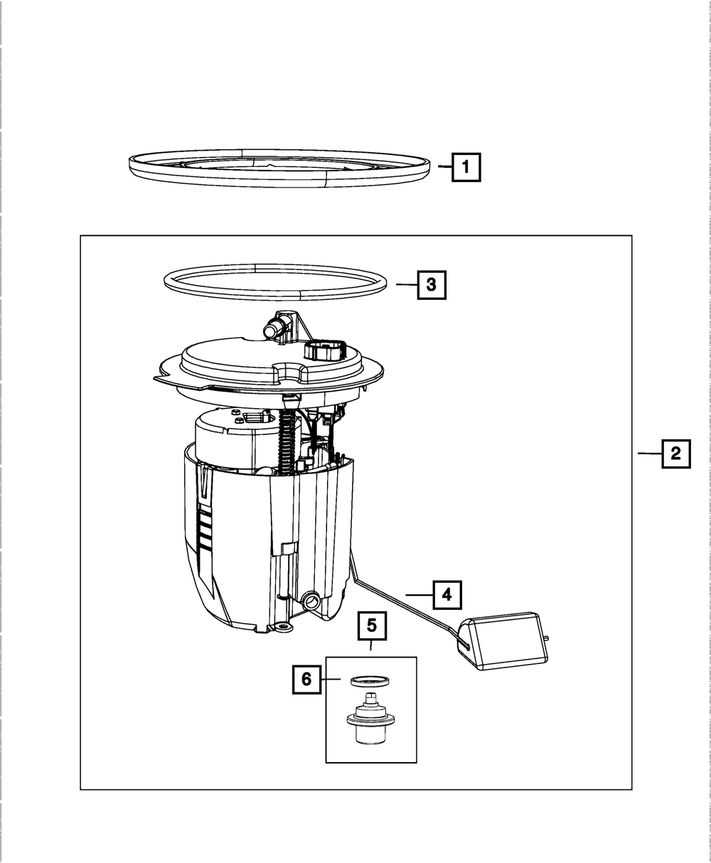 Fuel Pump/Level Unit Module Kit - Mopar (68033083AF)