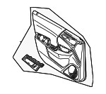 7221CW273P - : Door Trim Panel for Mitsubishi: Outlander, Outlander PHEV Image