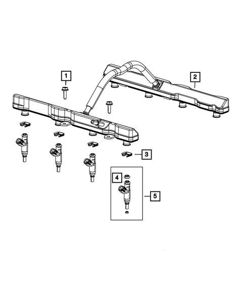 Fuel Rail and Injectors for 2011 Ram 1500 #0