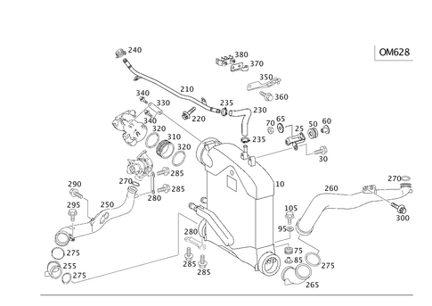 Charge Air Cooling for 2005 Mercedes-Benz G 55 AMG&reg; #0