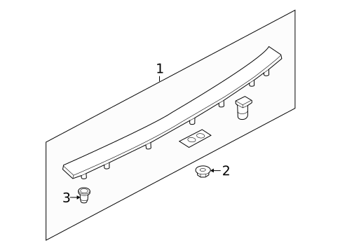 High Mounted Stop Lamp for 2016 Audi S7 #0