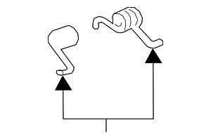 84887774 - : Driver Side Front Floor Console Armrest Hinge Spring for GM Image