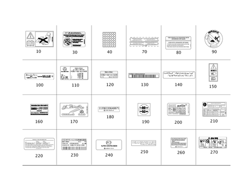 Type Plate, Guide Signs for 2014 Mercedes-Benz SLS AMG #0