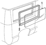D5UZ11305A28D - Body: Weatherstrip for Ford Image