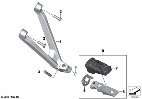 Footrests for 2017 BMW-Motorrad S 1000 XR #1