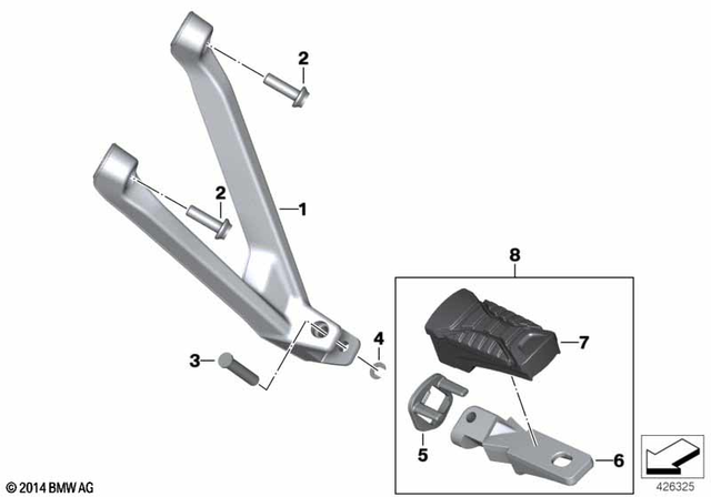 7129907382 - Frame and Mounting Parts: Fillister-head screw for BMW-Motorrad Image