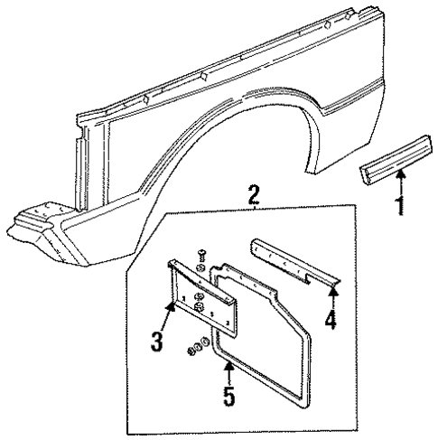 Exterior Trim - Fender for 1993 Land Rover Defender 110 #0