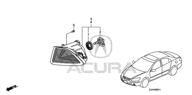 Foglight (2) for 2011 Acura RL #0