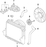 8126001710 - Cooling System: Thermostat for Isuzu Image