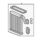 80211TBAA12 - HVAC: Evaporator Core for Honda: Accord, Civic, Clarity, Insight Image