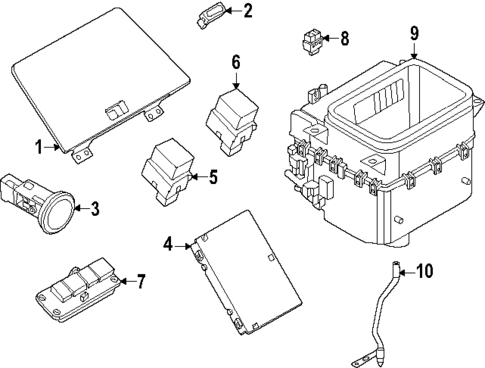 Front Console for 2025 INFINITI QX80 #1