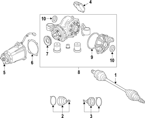Axle Shafts & Joints for 2008 Saturn Vue #0