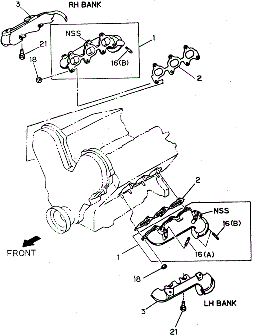 Exhaust Manifold (2) for 1997 Honda Passport #0