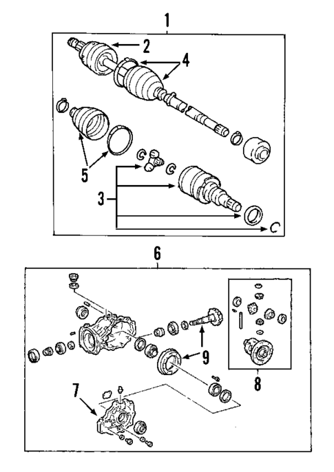 Propeller Shaft for 2005 Cadillac STS #0