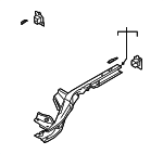 4K0803401B - Body: Side Rail Assembly for Audi: A6 allroad, A6 Quattro, A7 Sportback, RS6 Avant, RS7 Sportback, S6, S7 Sportback Image