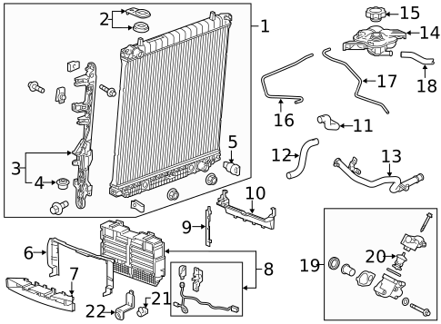 Radiator & Components for 2019 Chevrolet Silverado 1500 #37