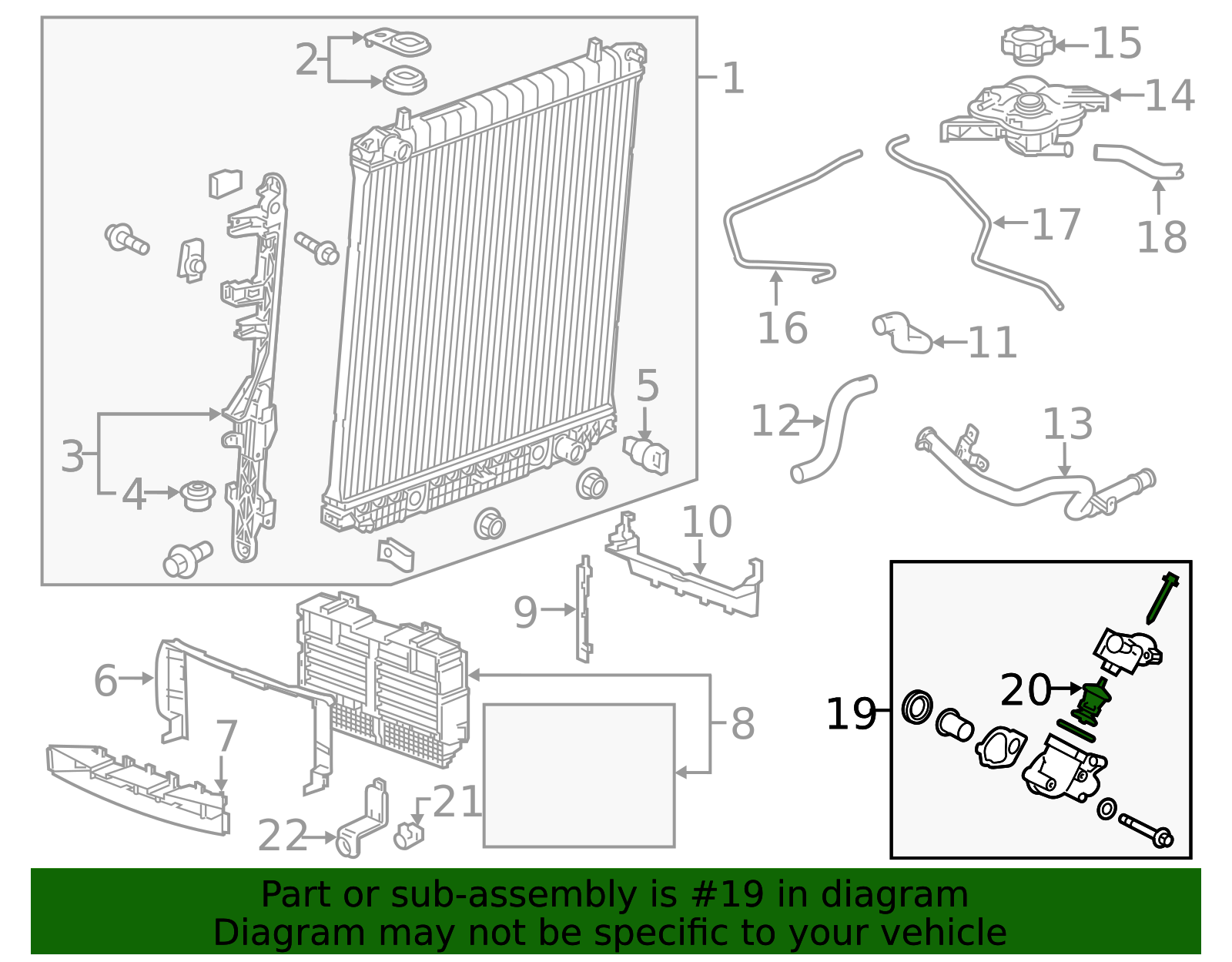 2015-2016 GM Thermostat Bypass Hose 12698362 GM | GMPartsDirect.com