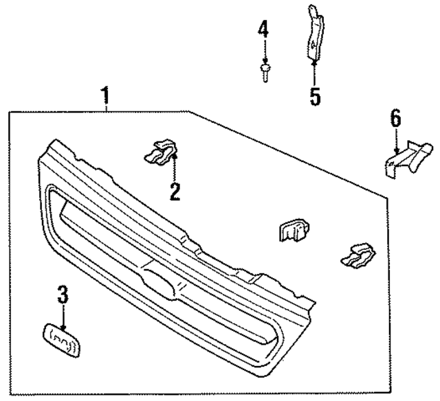 K20450710AXX - : Grille Assembly for Kia Image