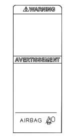 XF2Z14B217AA - Body: Air Bag Label for FORD Image